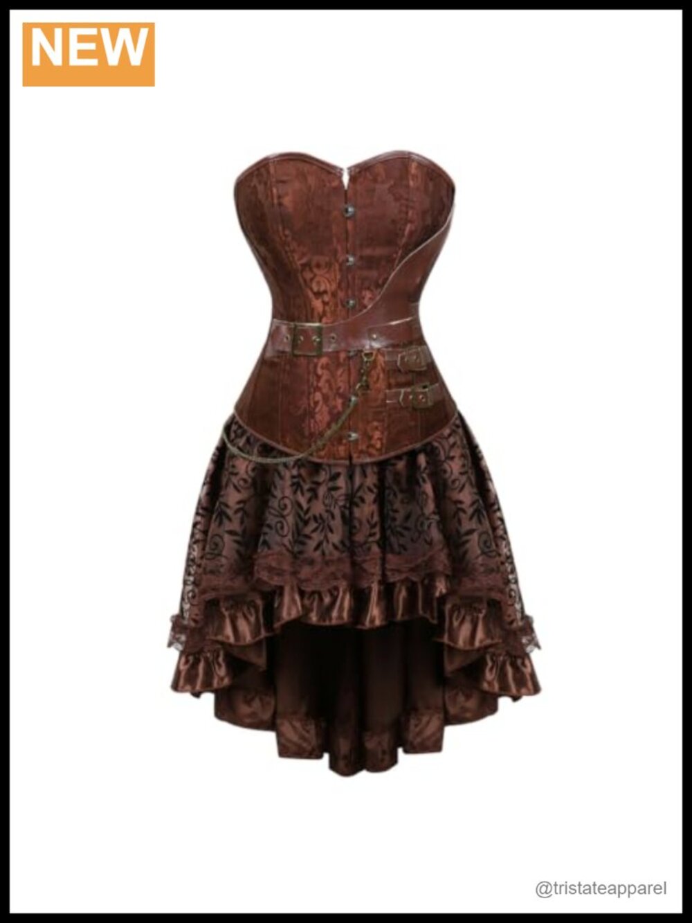 Steampunk Corset and Skirt Set Gothic Halloween Renaissance Costume